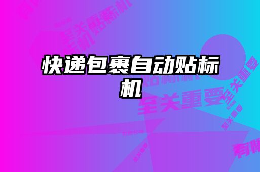 快遞包裹自動貼標(biāo)機