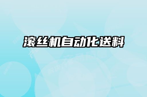 滾絲機(jī)自動化送料